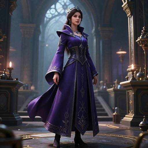 Skilled Female Mage in Arcane Tower