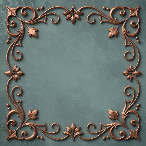 Intricate Art Nouveau Scrollwork Design