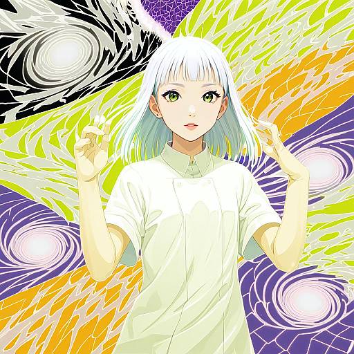 Illustration of Hamazura shiage, toaru majutsu no index in the style of Shigure ui