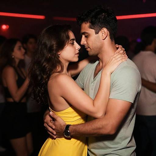 Intimate Dance in a Dim Nightclub