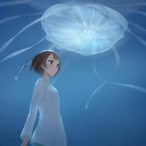 Anime Girl with Giant Jellyfish