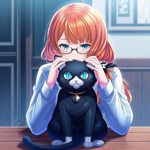 Illustration of Morgana (persona 5), persona in the style of Ittokyu