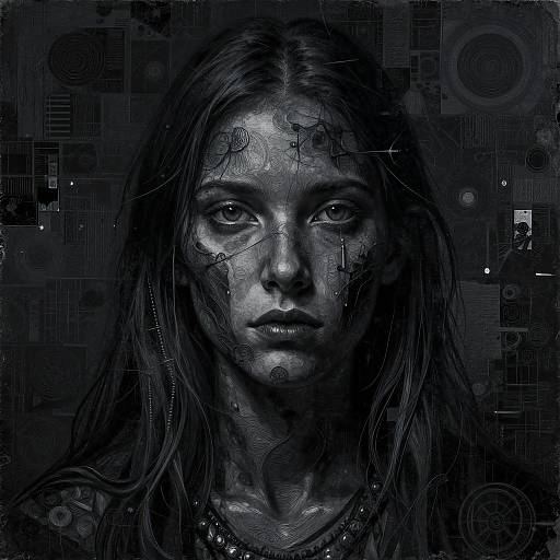 Intricate Dark Realistic Digital Art