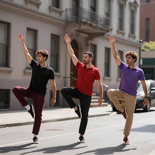 Urban Street Dance - Vibrant Mid-Kick Moment