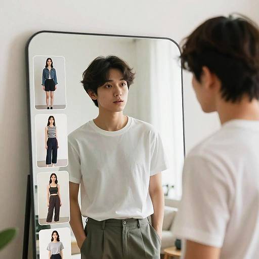 AI-Powered Smart Mirror Fashion Showcase