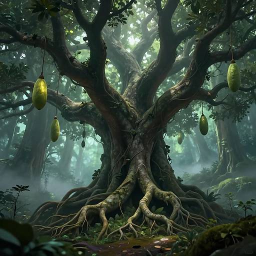 Mystical Giant Tamarindo Tree Fantasy