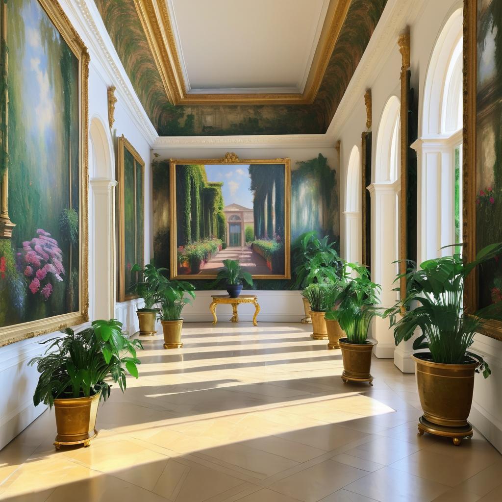 Elegant Art Museum Interior Print