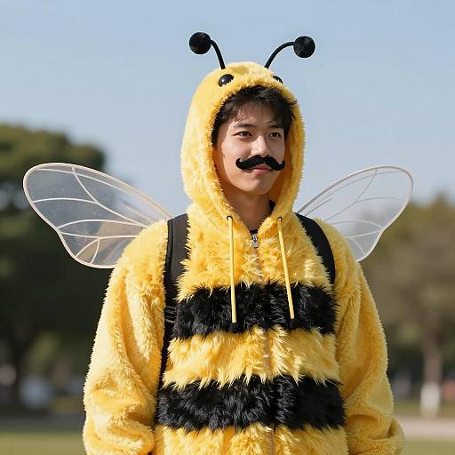 Whimsical Bumble Bee Cosplay Photograph