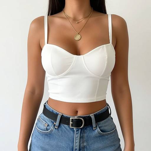 Casual Streetwear Woman in Vintage Jeans