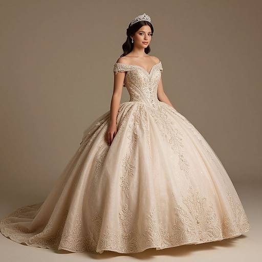 Ethereal Quinceañera Gown Elegance