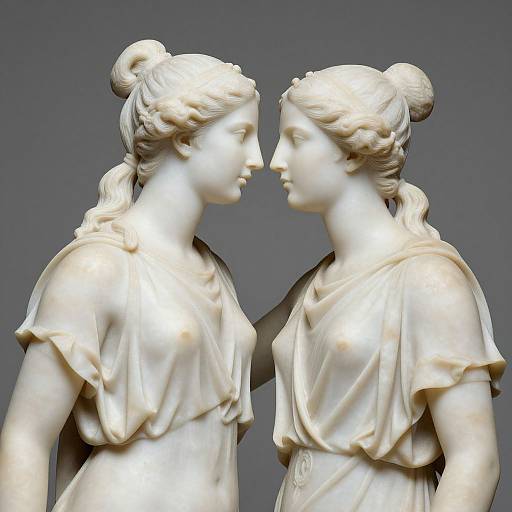 Intimate Marble Statues of Classical Women