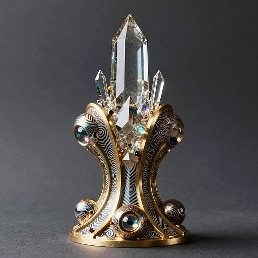 70s Afrofuturist Biomorphic Cosmic Spire