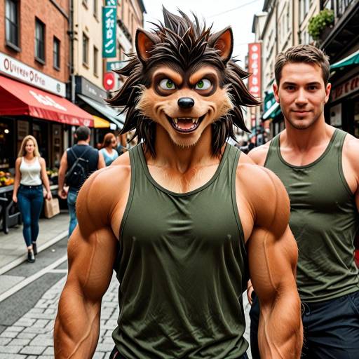 Muscular Hedgehog Boys in Urban Style