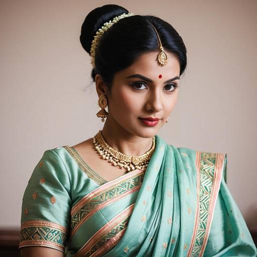 Elegant Geeta Cosplay in Pastel Saree