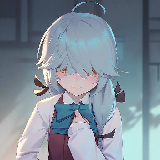 Illustration of Hamanami (kancolle), kantai collection in the style of Nian (zhanian)