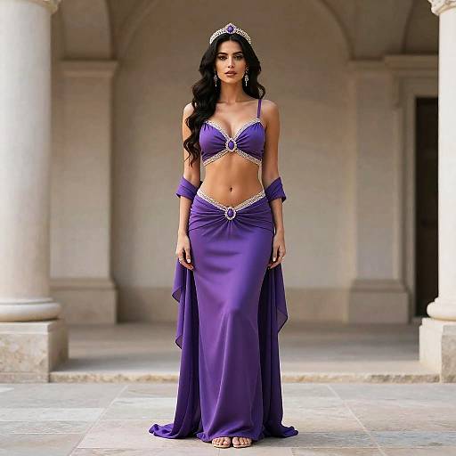 Purple Greek Goddess Costume