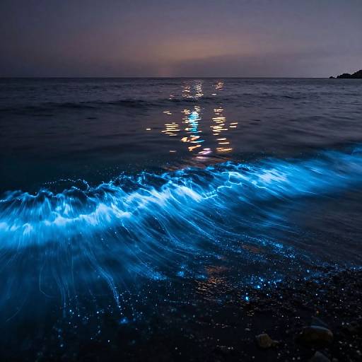 Bioluminescent Cyberpunk Ocean Dream
