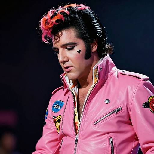 Vibrant 80s Elvis-Inspired Style