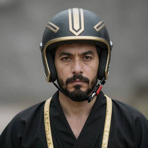 Dramatic Portrait of a Middle-Aged Man