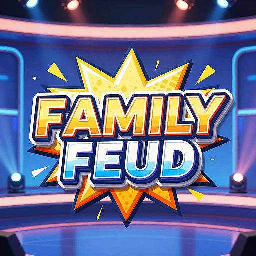 Vibrant Family Feud Logo Design