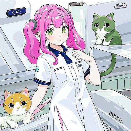 Illustration of Aria pokoteng, aria (manga) in the style of Itohana