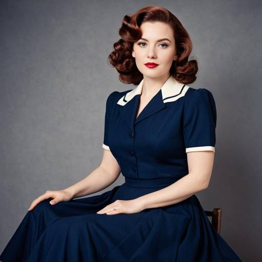Elegant 1940s Evelyn Ross Cosplay