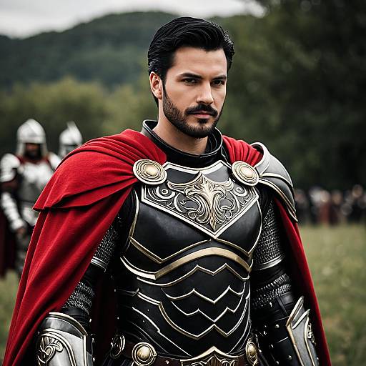 Heroic Male Warrior in Armor