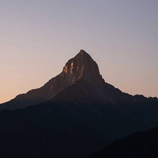 Ethereal Twilight Mountain Peak