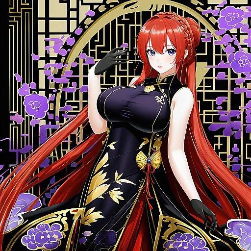 Illustration of Monarch (azur lane), azur lane in the style of Hisae (hisae collect)