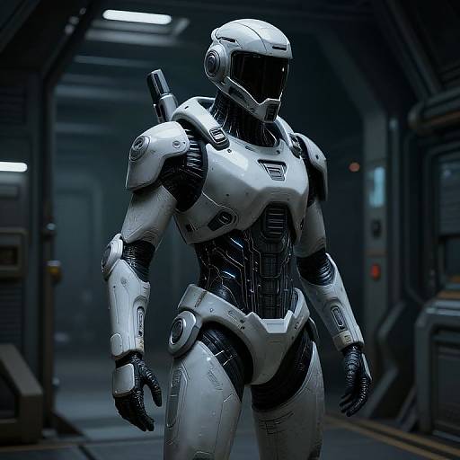 Futuristic Stealth Military Armor