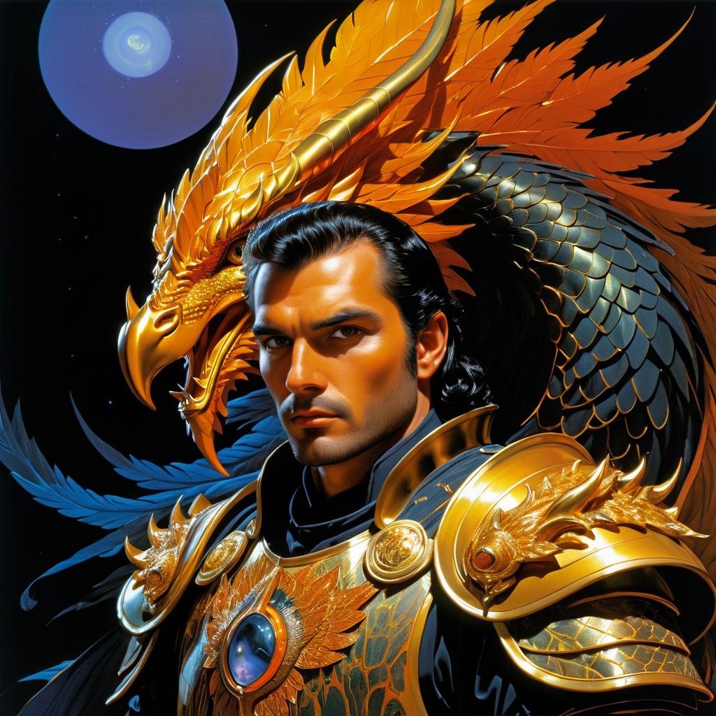 Fierce Dragon Knight Portrait Artwork