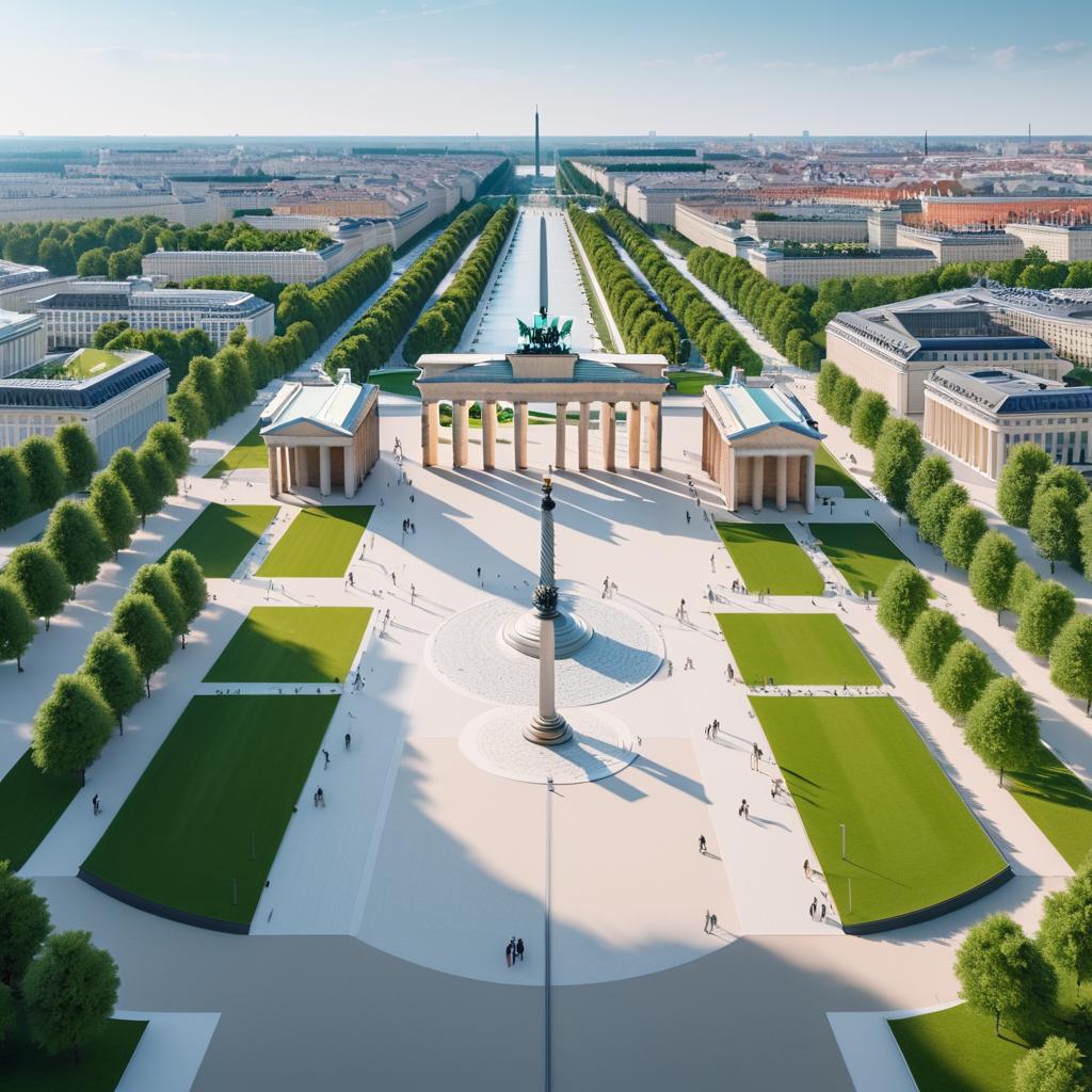 Modern Brandenburg Gate by Renzo Piano