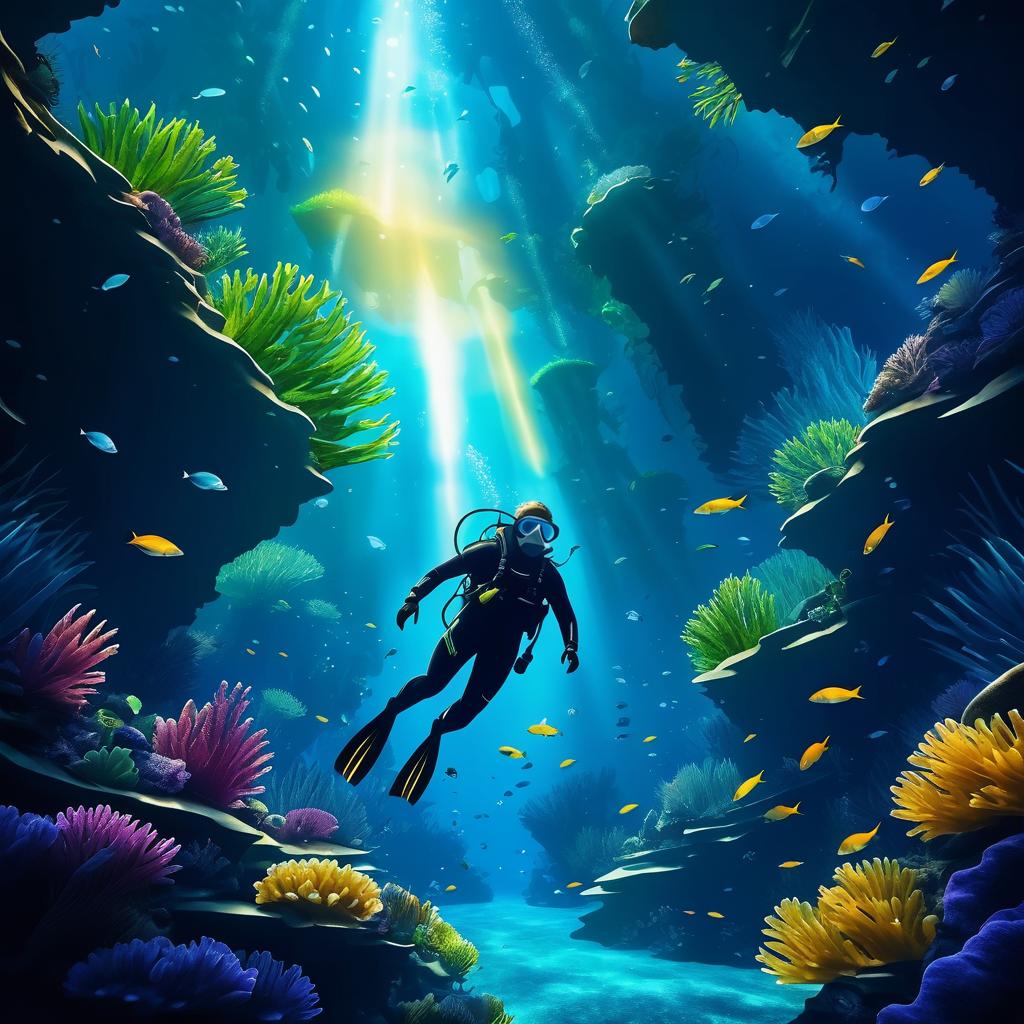 Underwater Adventure: Scuba Diver's Quest