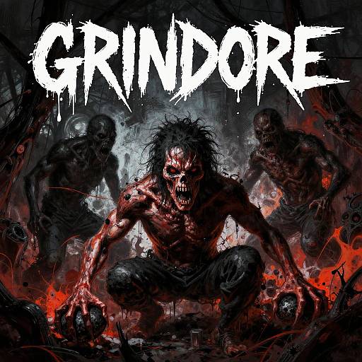 Dark Intense Grindcore Album Art