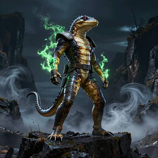 Anaconda Suit Warrior on Cliffs