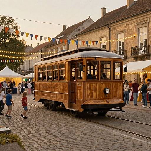 Vintage Trolley Festival Scene
