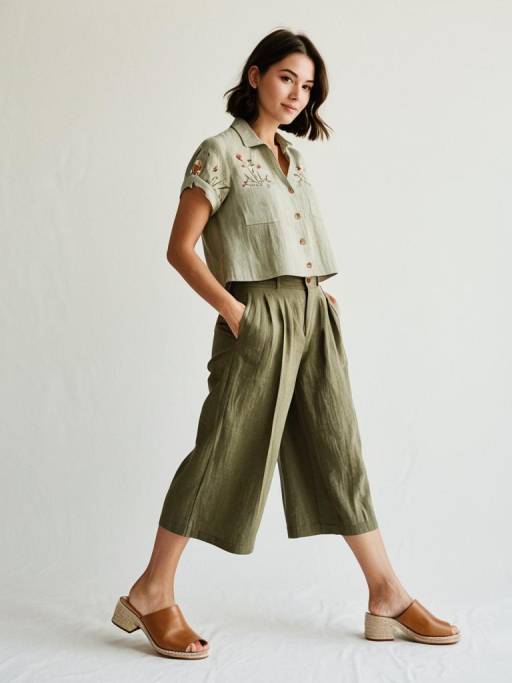 Chic Casual Outfit on White Background