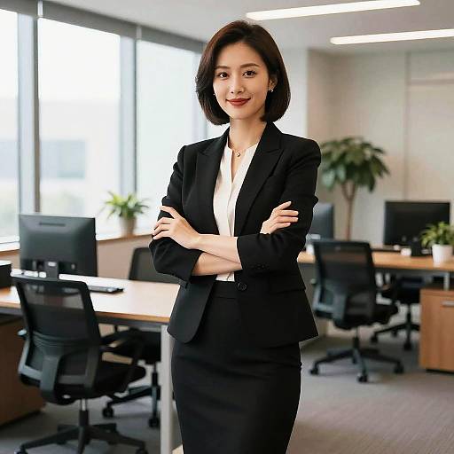 Confident Businesswoman in Modern Office