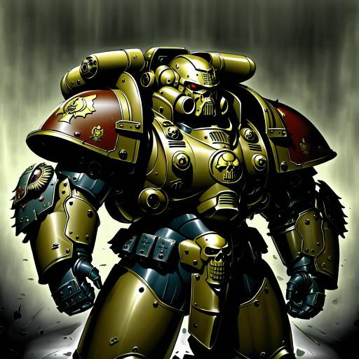 Illustration of Adeptus astartes, warhammer 40k in the style of Sei shoujo