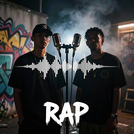 Rap Duo Abstract Soundwave Covers