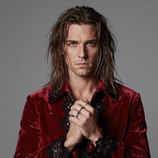 Intense Portrait of a Ringed Gentleman