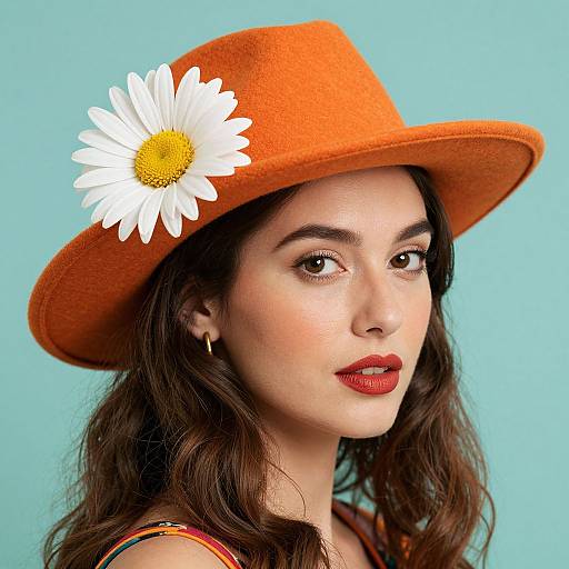 Retro Rockabilly Woman Portrait