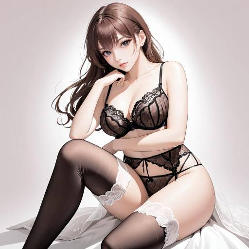 Charming Lady in Lingerie Pose