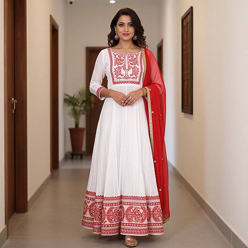 Elegant Kurti Pant Set with Dupatta