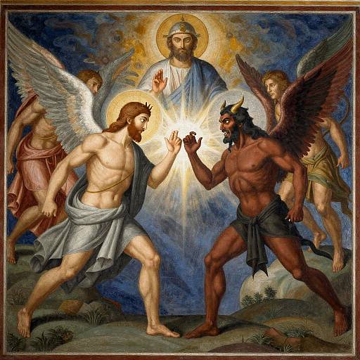 Celestial Fresco: God vs Devil Duel