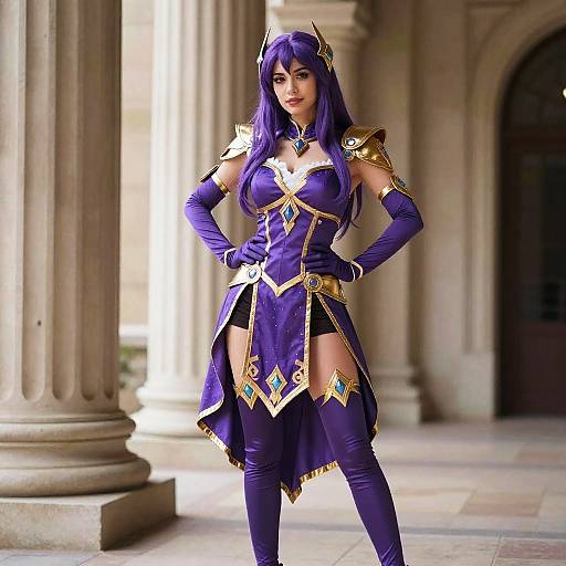 Mythical Warrior Woman in Fantasy Costume