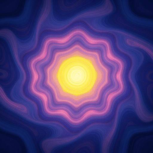 Hypnotic Tunnel of Vibrant Waves