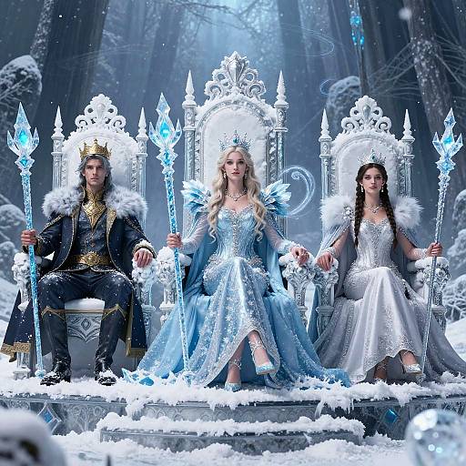 Regal Ice Gym Leaders on Thrones