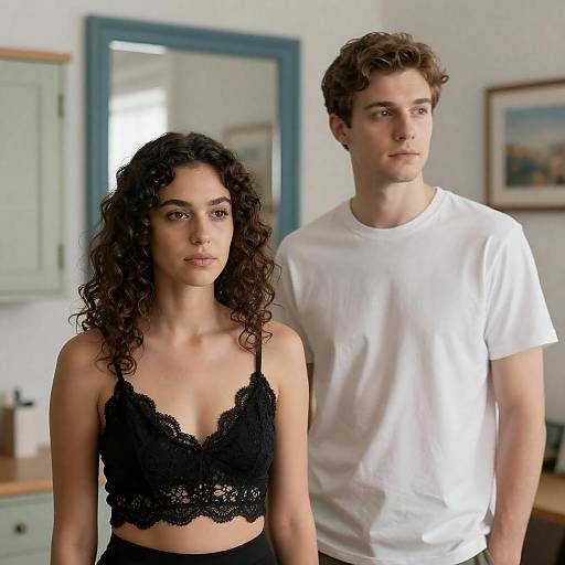 Intimate Portrait of a Couple in Room