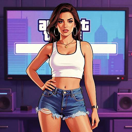 Stylish GTA 5 Inspired Urban Portrait